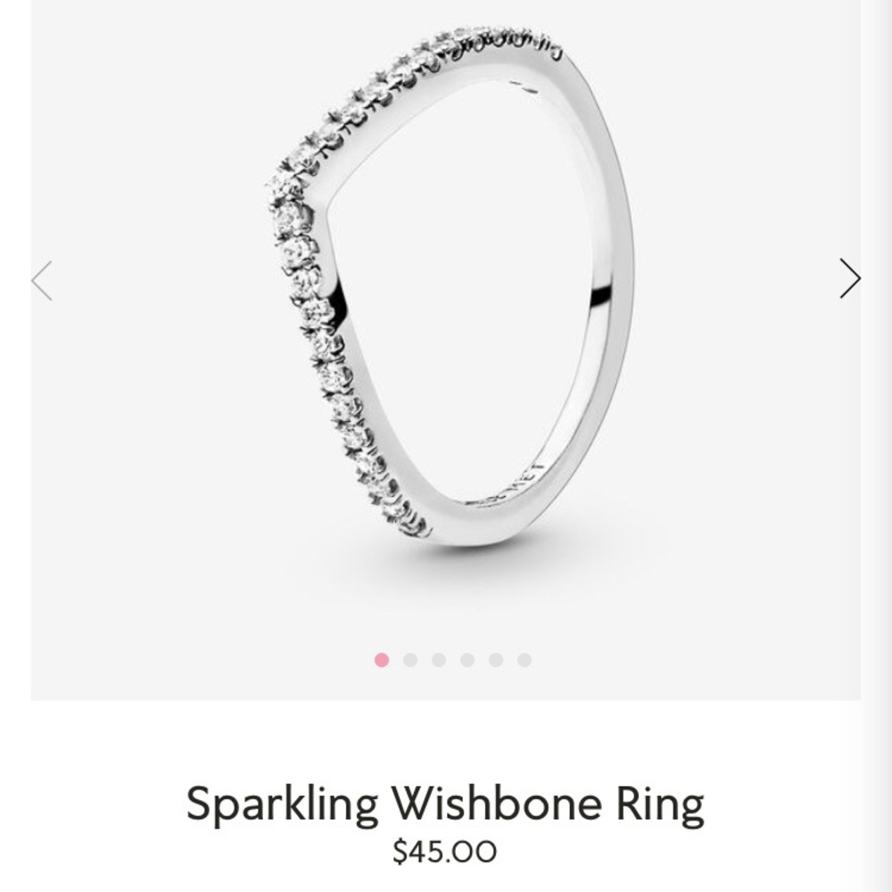Pandora Stackable Wishbone Rings